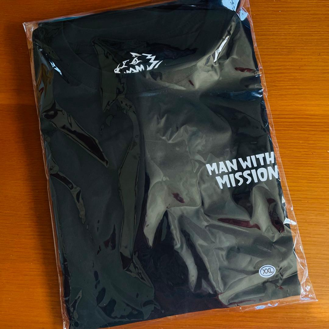 マンウィズ Too many ゴッツ ロンT（ブラック×ホワイト） XXL