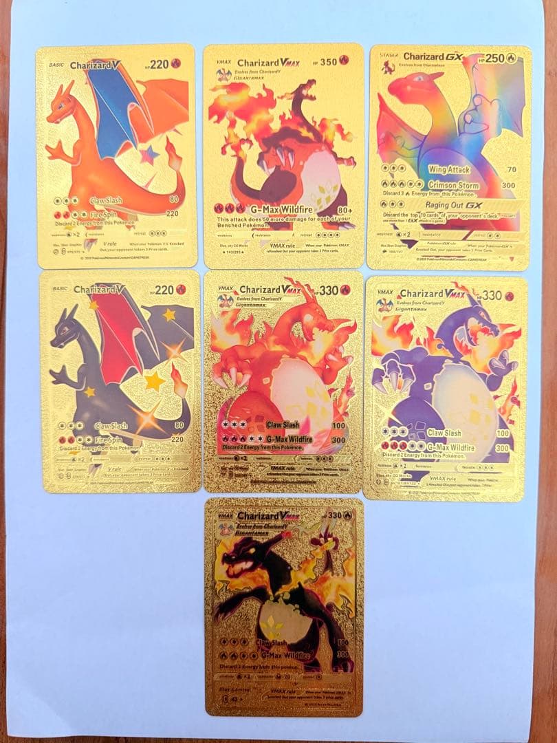 海外版レア】ポケモンカード ゴールド リザードン Charizardセット