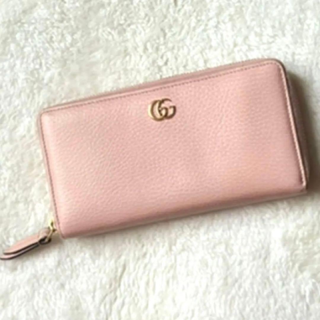 GUCCIグッチ 正規品 GGマーモント ラウンドジップ 長財布 - メルカリ