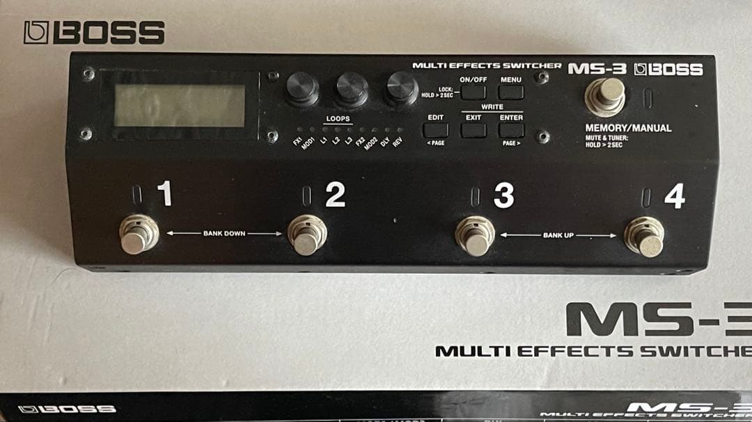 BOSS MS-3 アダプタ＆説明＆外箱 付属