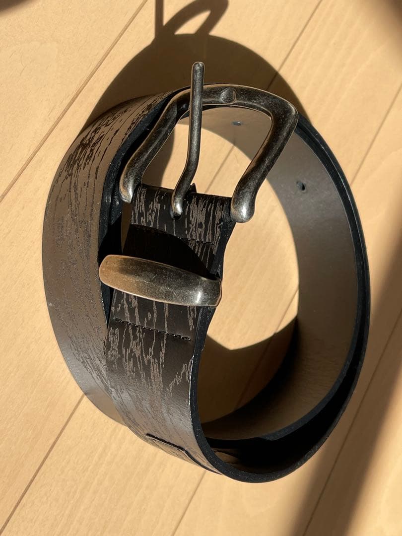 Y*k様 美品☆Back Channel ゴーストライオン カモ レザー ベルト