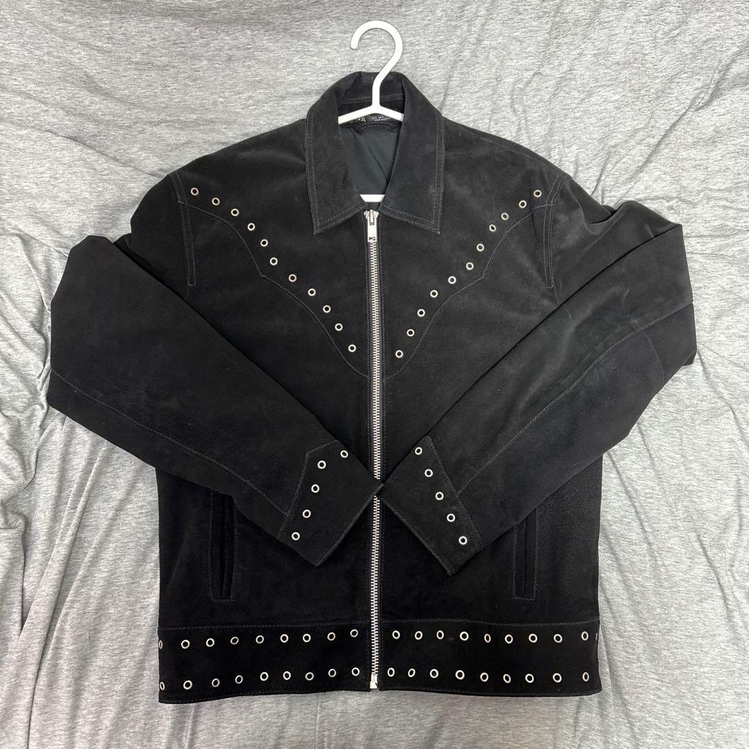 ZARA/ザラ/スエード　レザージャケット/カウレザー/モード/短丈/レア