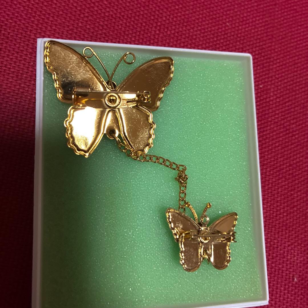 美品 蝶々ブローチ 昭和レトロ アンティーク - メルカリ