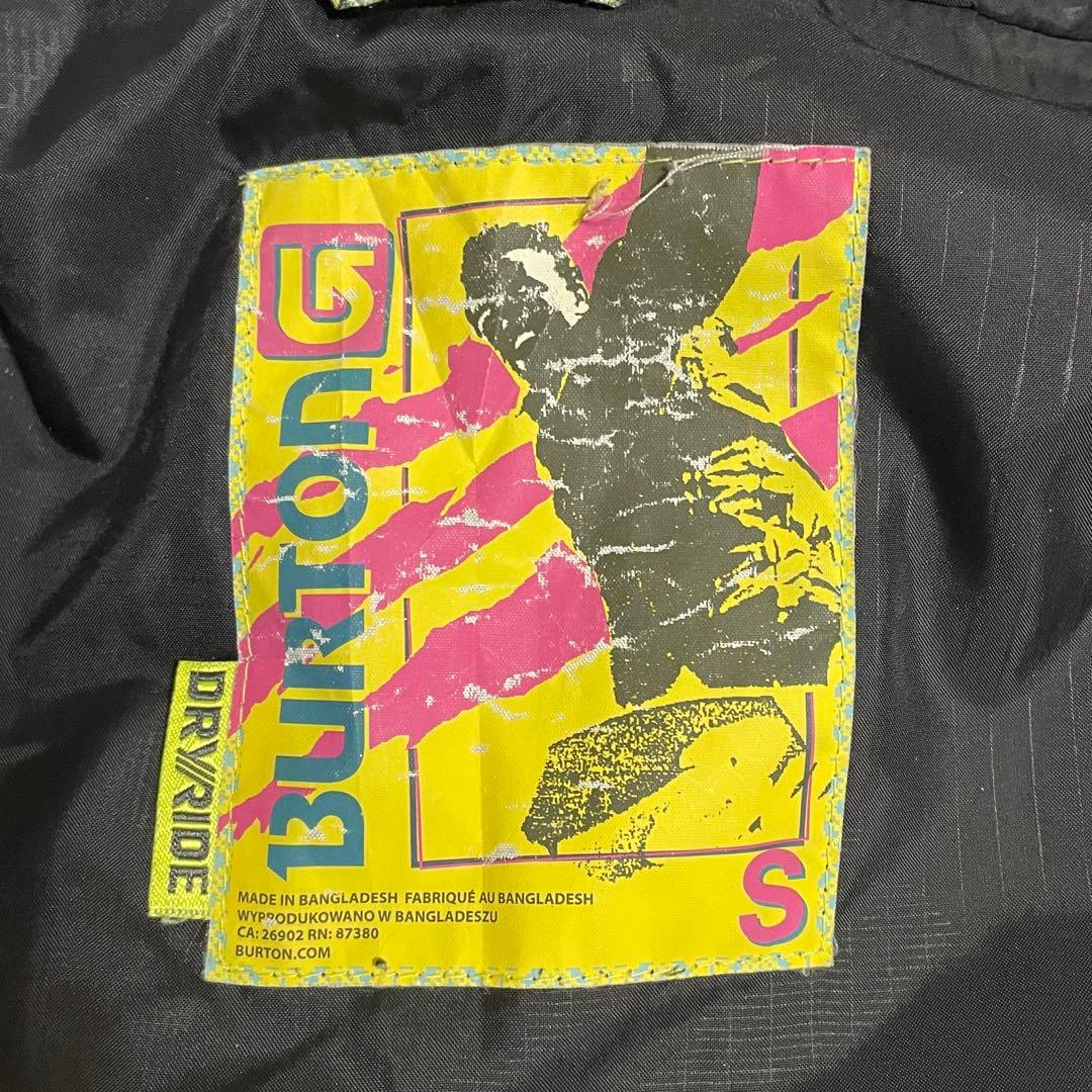 BURTONバートンスキージャケットスノーボードウェアパーカーフード黒