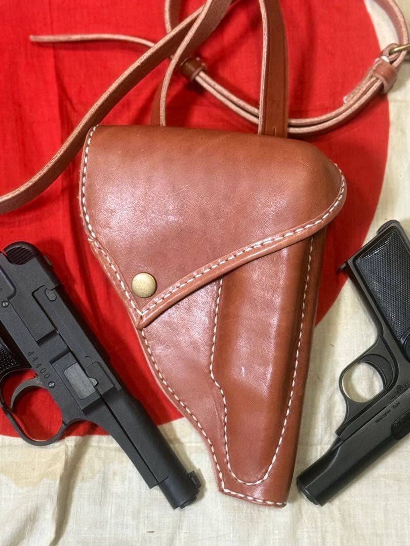 ❷日本軍将校用　九四式自動拳銃、ブローニング M1910用 ホルスター（複製品）