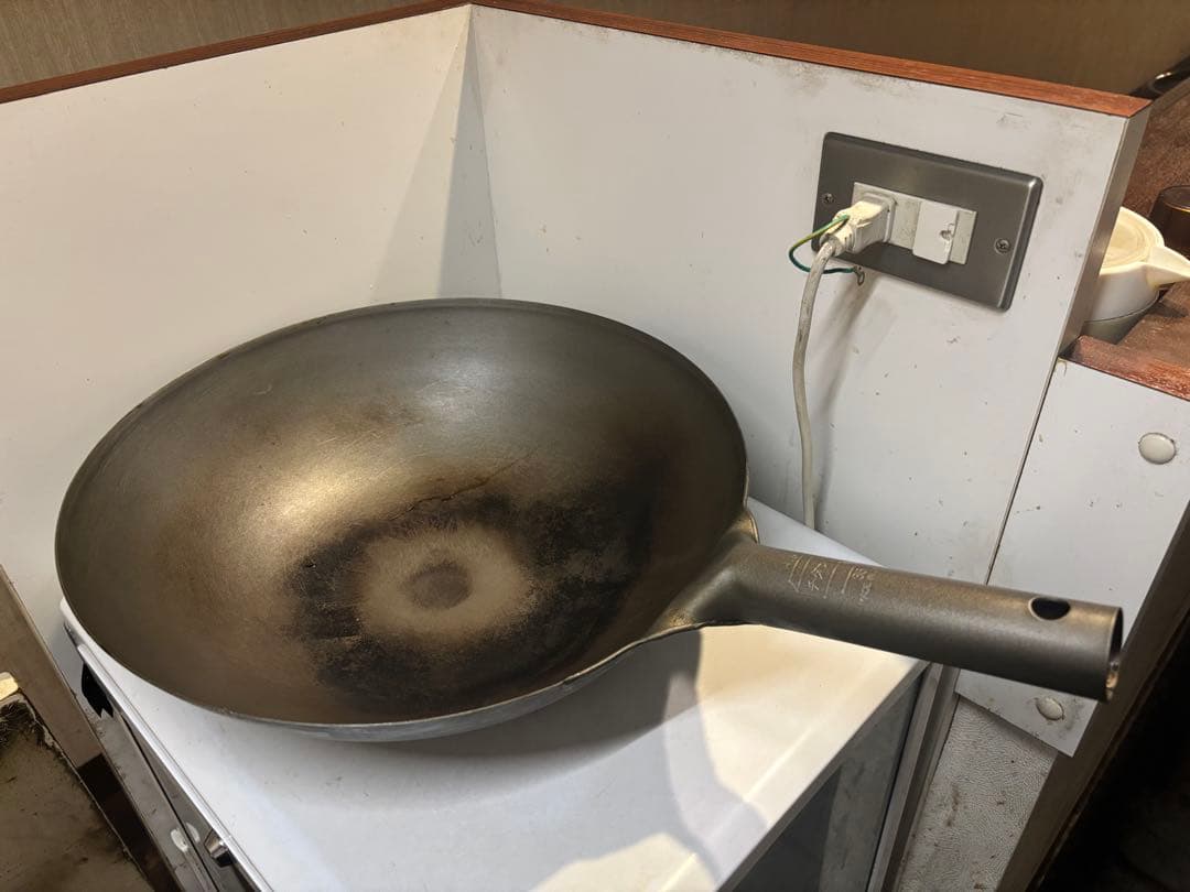 中華鍋HS 純チタン共柄北京鍋 36センチ　長谷元　日本製