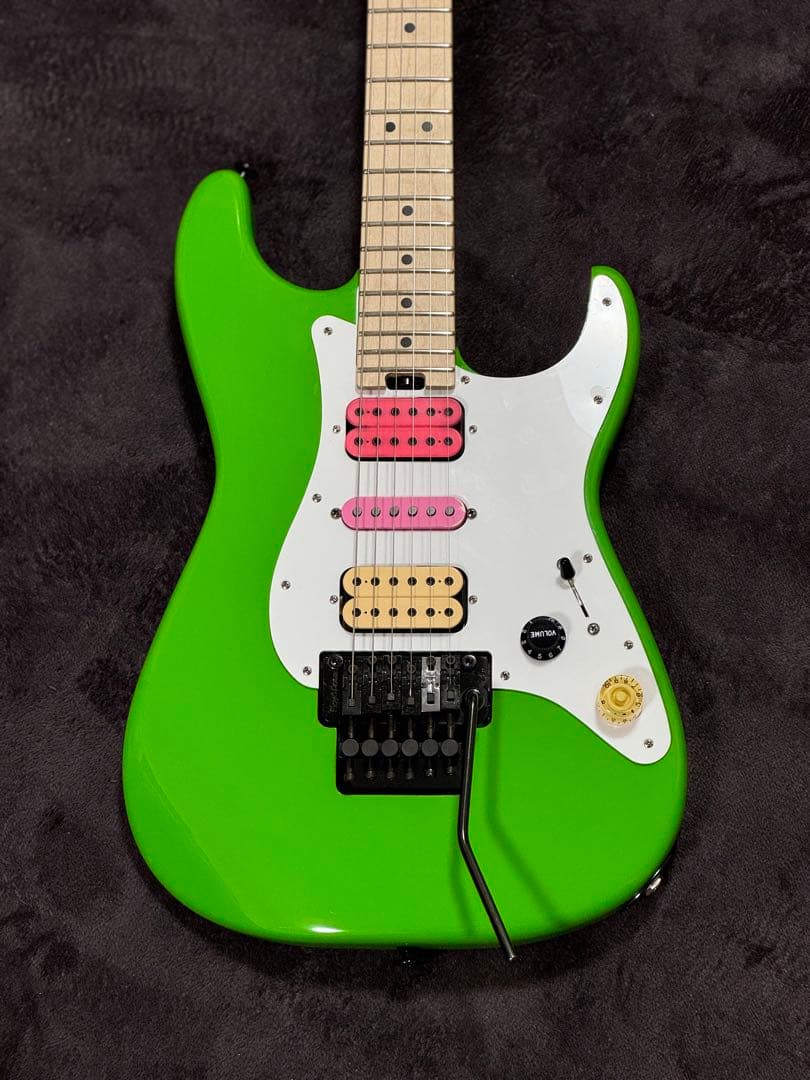 Charvel steve vai Green Meanie風MOD - メルカリ