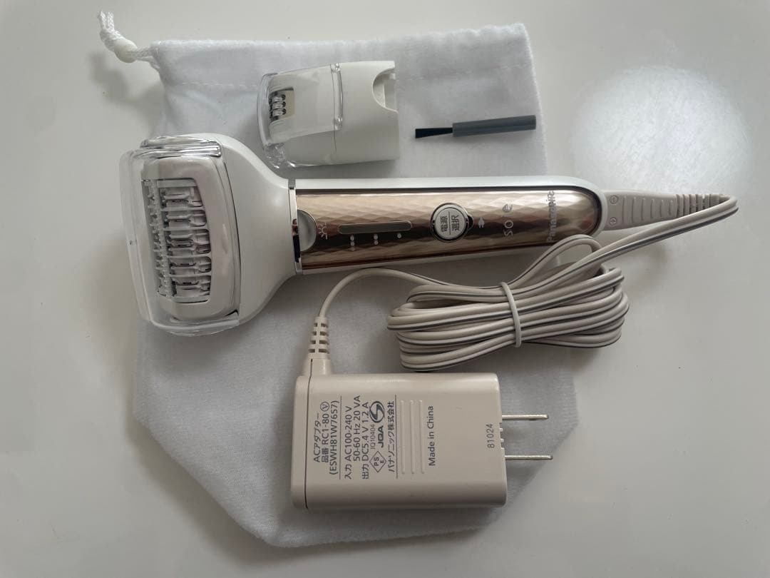 【新品・未使用】Panasonic 脱毛器 ES-EL4A ホワイト Amazon | パナソニック ソイエ 脱毛 アタッチメント2種 ホワイト ES