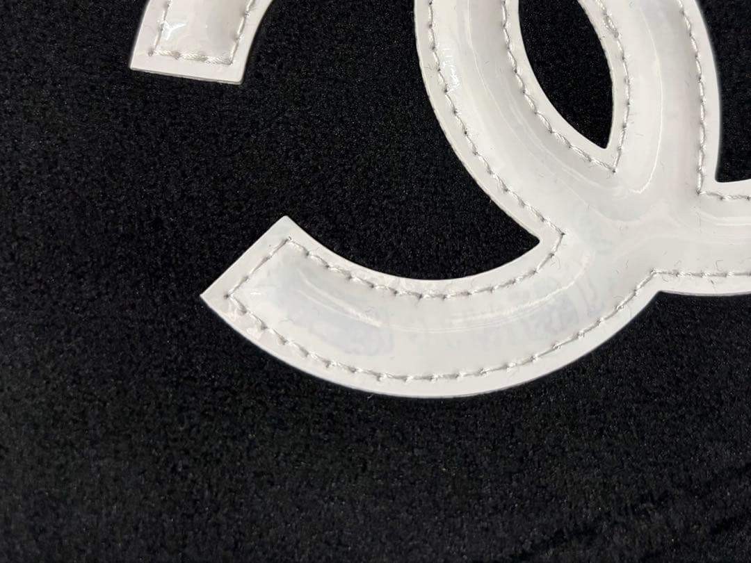 訳あり品 CHANEL シャネル ミニバッグ ポーチ ブラック×ホワイ - メルカリ