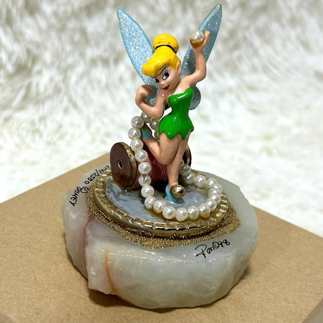 レア✨Ron Lee ディズニー　ティンカーベル　フィギュア　大理石　置物 WDCC ティンカー・ベル 鏡の上に立つ フィギュアリン Tinker Bell