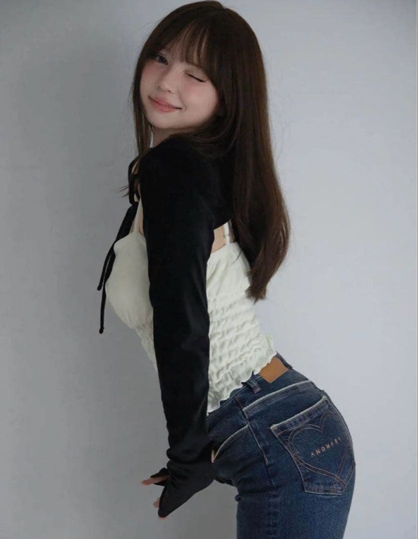 n*n様 andmary Heart stitch denim Sサイズ