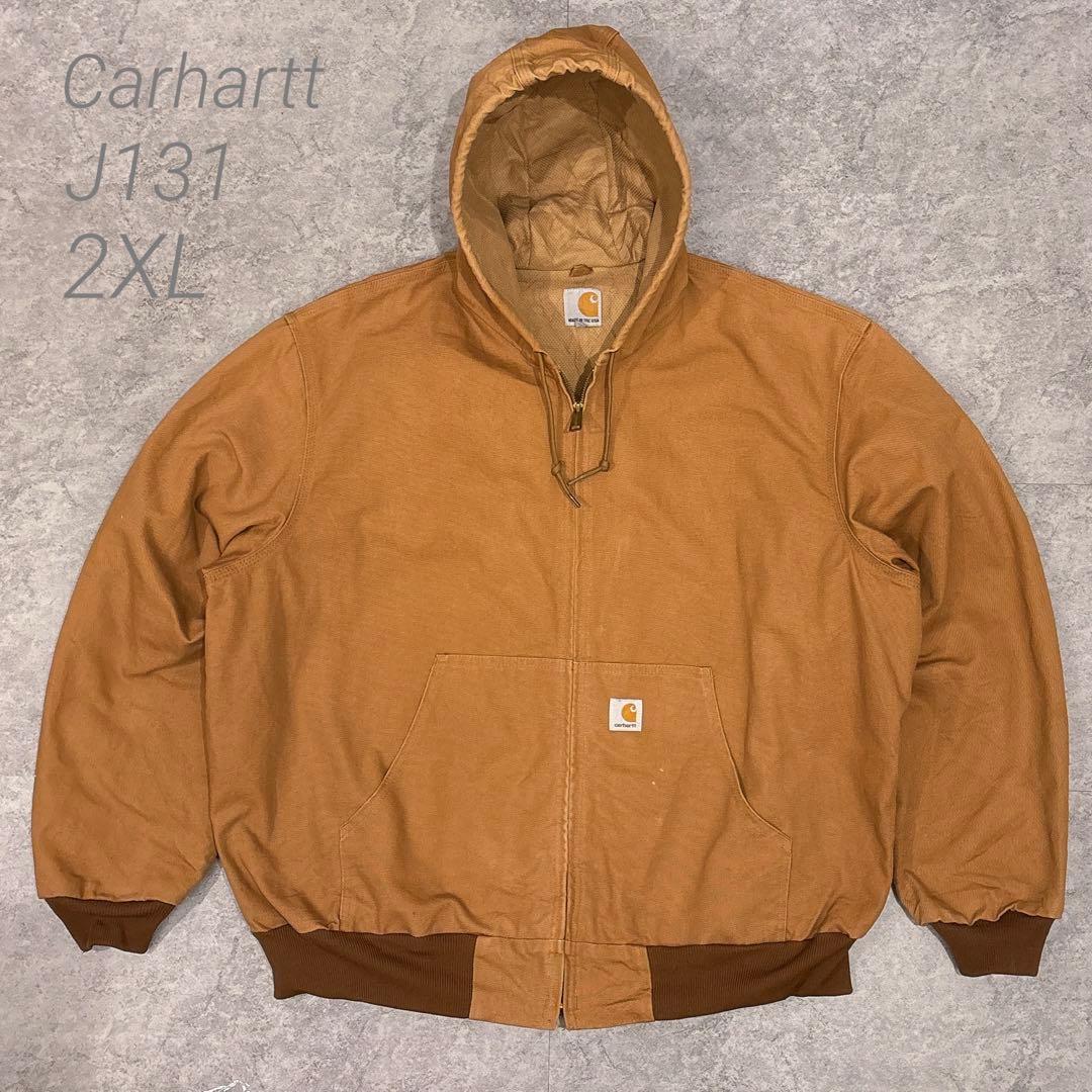 Carhartt J131 USA製 アクティブジャケット BRN 2XL 良好