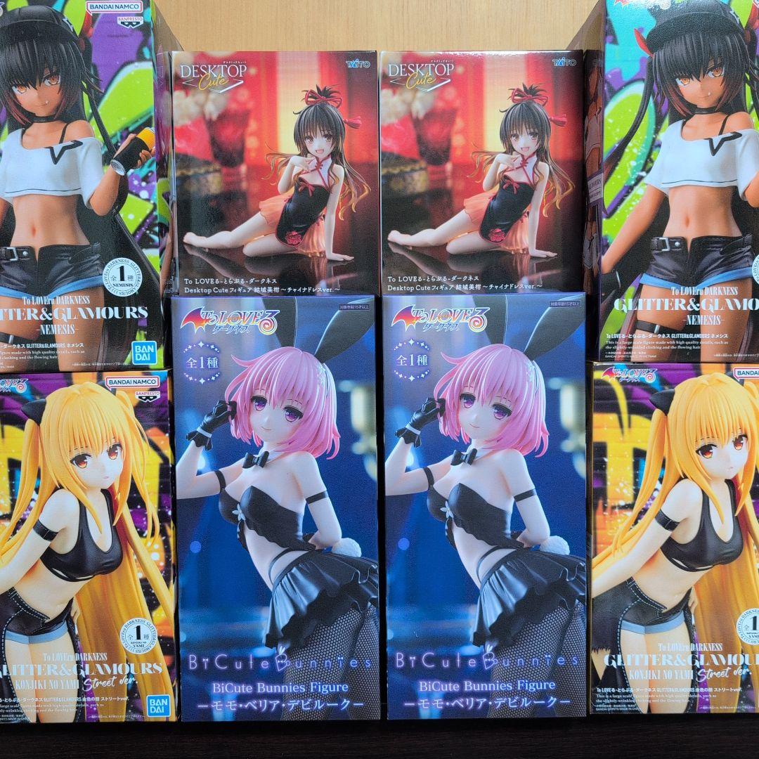 To LOVEるダークネス　フィギュア　8点まとめ売り すやすや眠る美柑、金色の闇、ララ、モモが可愛い！フィギュア「To