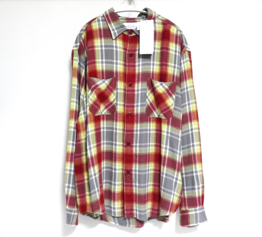 定価3.6万 UNUSED Rayon check shirt 2 レーヨン