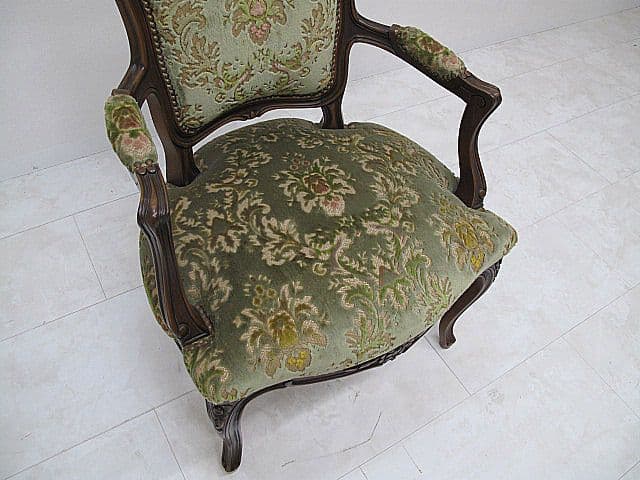 美品 カリモク ドマーニ ルイ（Louis XV）ロココ様式アームチェア