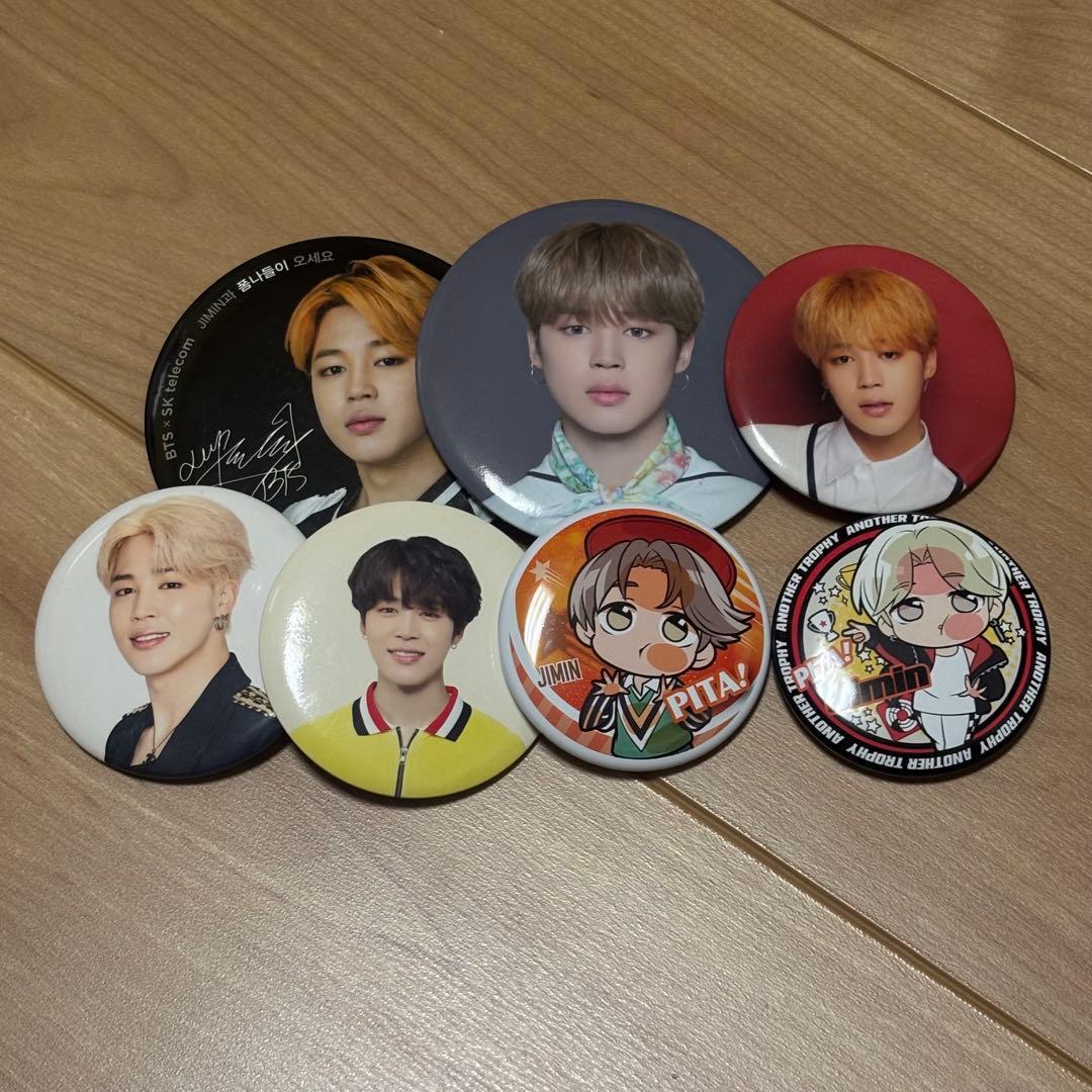 BTS ジミン 缶バッジ 7個セット - メルカリ
