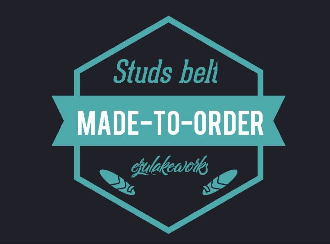 ドランカーズ3cmEZULAKEWORKS スタッズベルト オーダーメイド