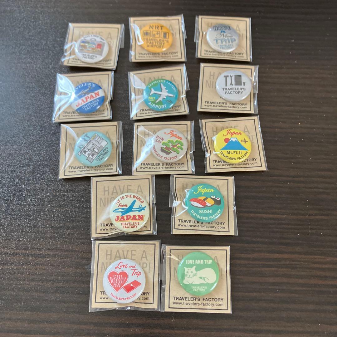 トラベラーズファクトリー　缶バッチチャーム　コンプリート