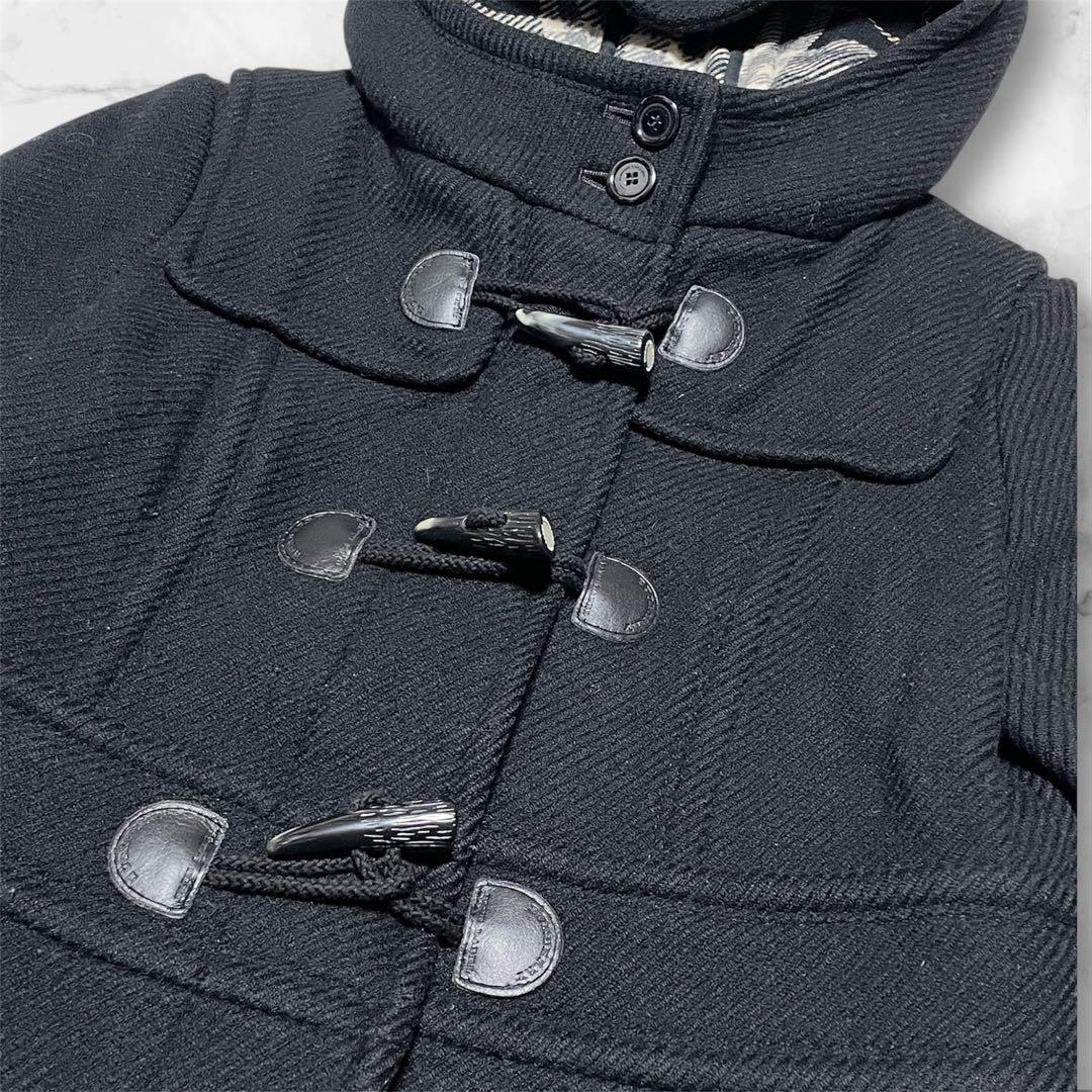 美品】バーバリー、ダッフルコート、Lサイズ、ノバチェック、シャドー