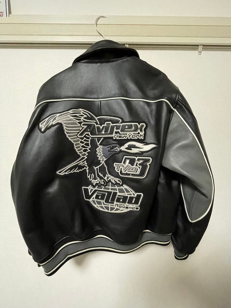 VALLAD×avirex レザージャケット IO着用モデル - メルカリ