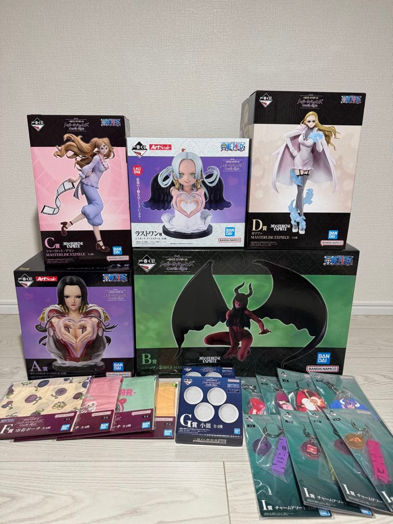 一番くじ ワンピース メモリーオブヒロインズ フィギュアコンプセット 他副賞付き
