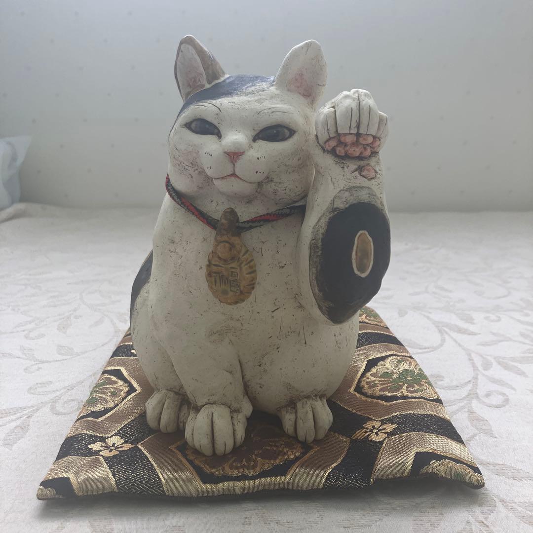 吉田一也　福猫　二匹 京都・陶都窯とのコラボレーション｜杉乃實