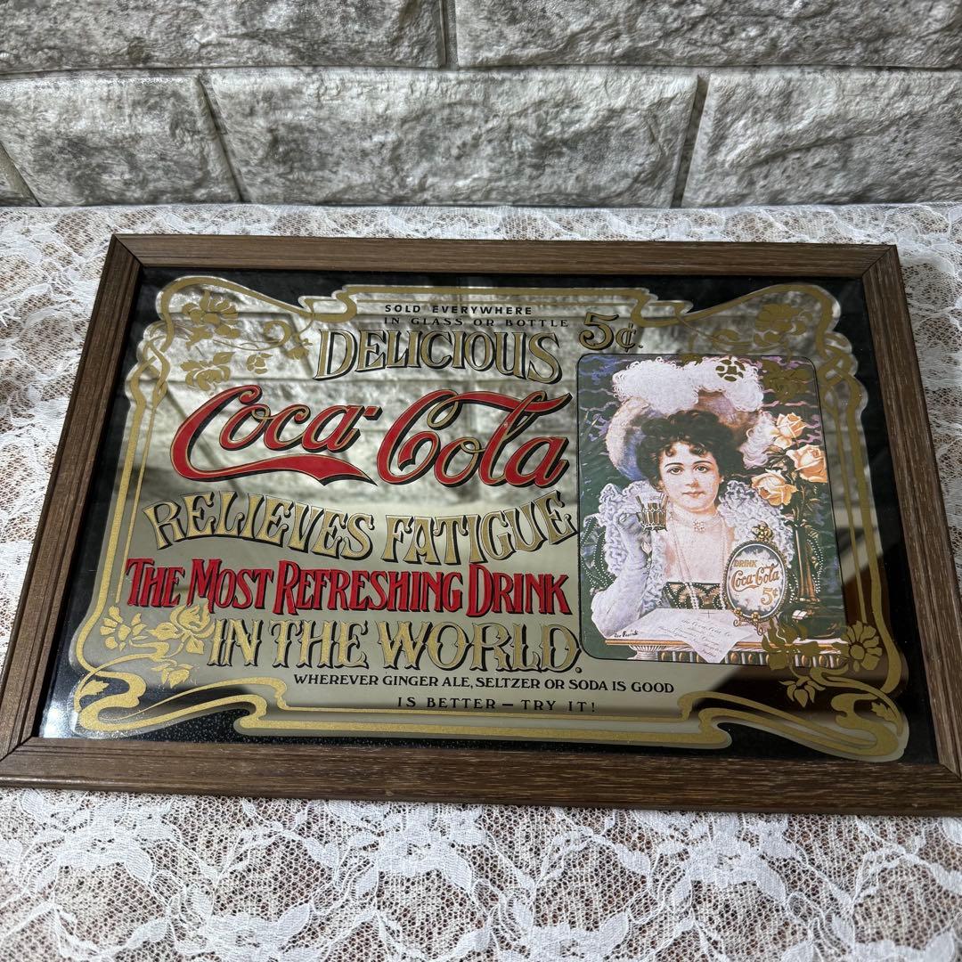 パブミラー Coca-Cola コカ・コーラ 少女 ヴィンテージ - メルカリ