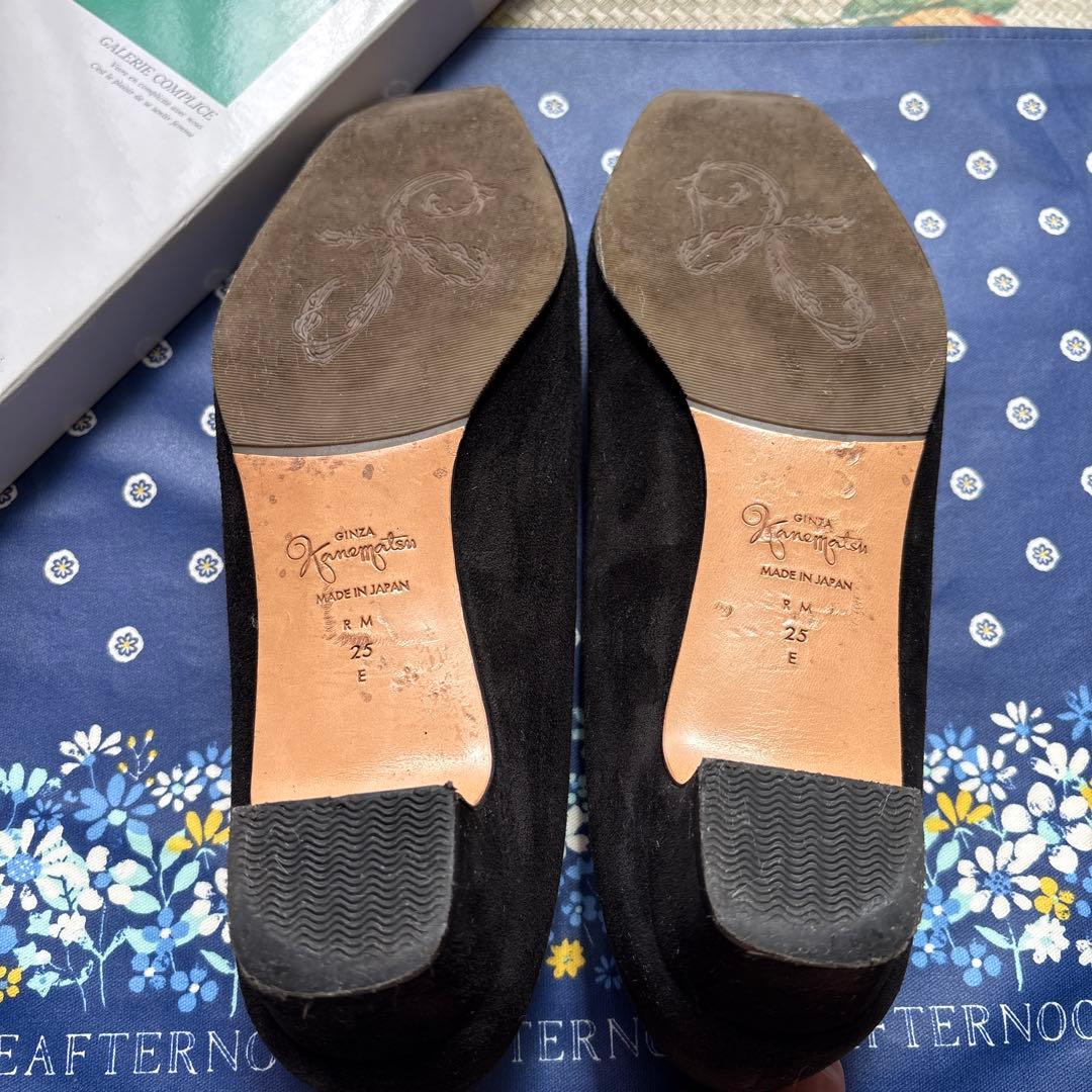 美品❣️銀座かねまつ スエードパンプス 25㎝ - メルカリ
