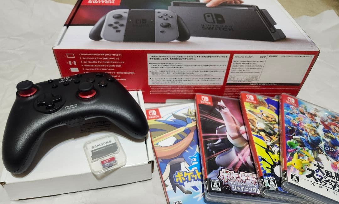 Nintendo Switch 本体 + ゲームソフト4本セット 任天堂（Nintendo） Nintendo Switch本体 大乱闘スマッシュブラザーズ