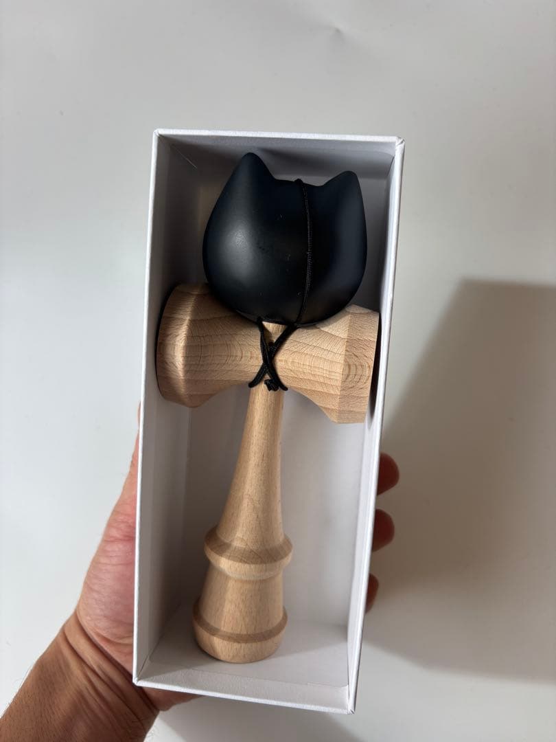 ねこけん 木製 けん玉 猫 ケンダマ kendama 日本製 猫好き 黒猫好き ねこけん 木製 けん玉 黒猫 ケンダマ kendama 日本製｜Yahoo!フリマ