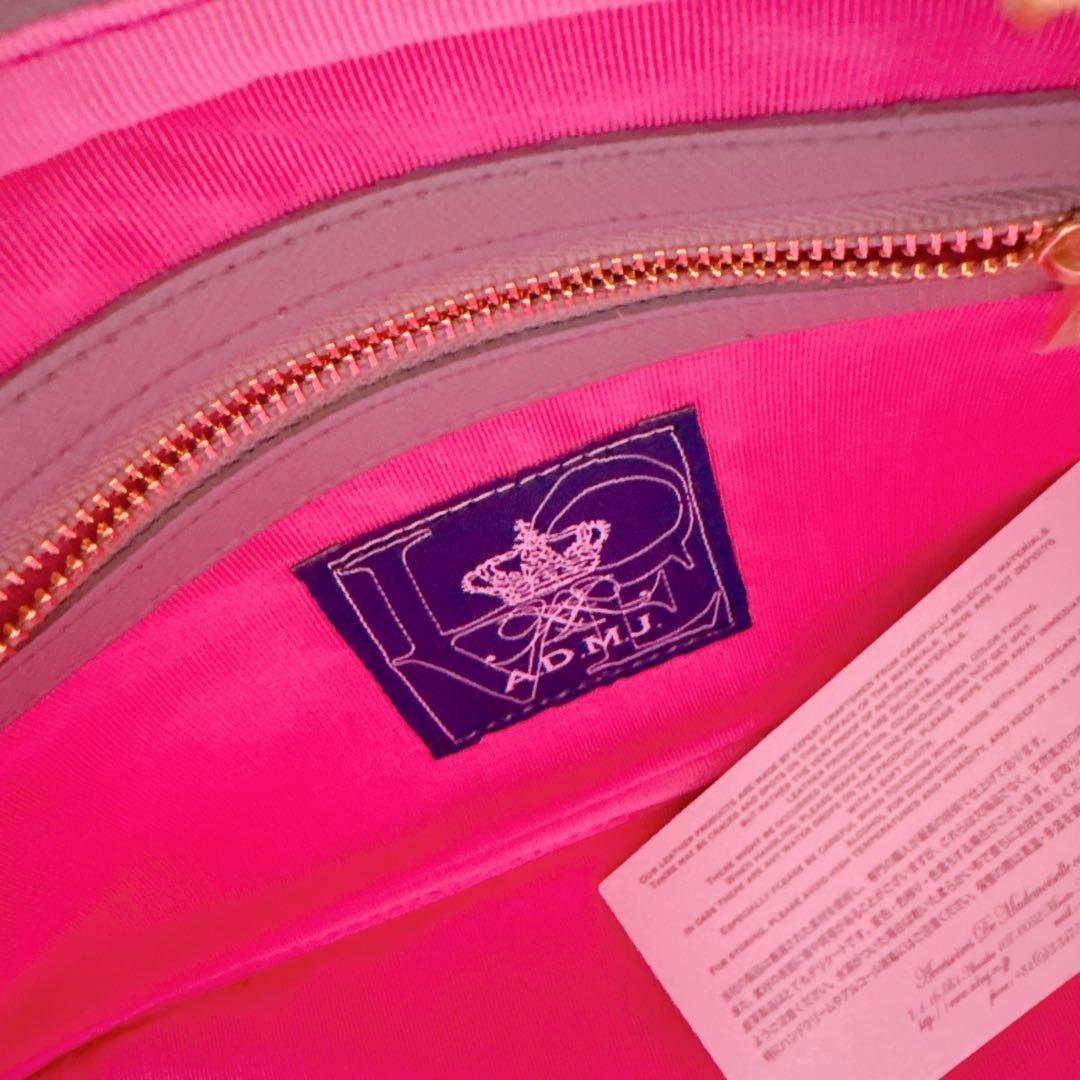 新品】ADMJ THE BEE 子牛革モーツァルト スクエアボストンバッグ