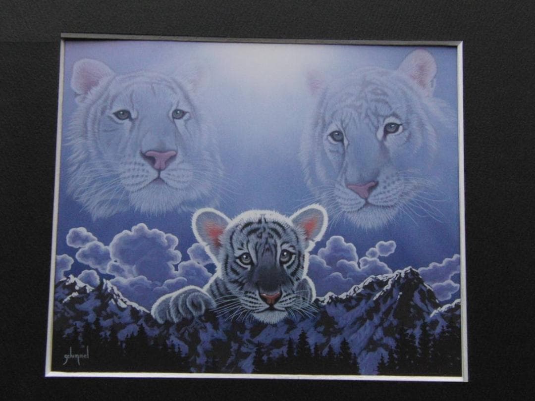 シム・シメール、【Ray of Hope】、希少な額装用画集より、状態良好