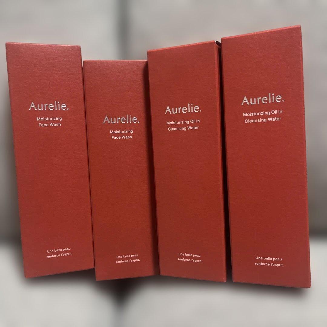 Aurelie クレンジングウォーター＆ フェイスウォッシュ 各2本づつ計4本