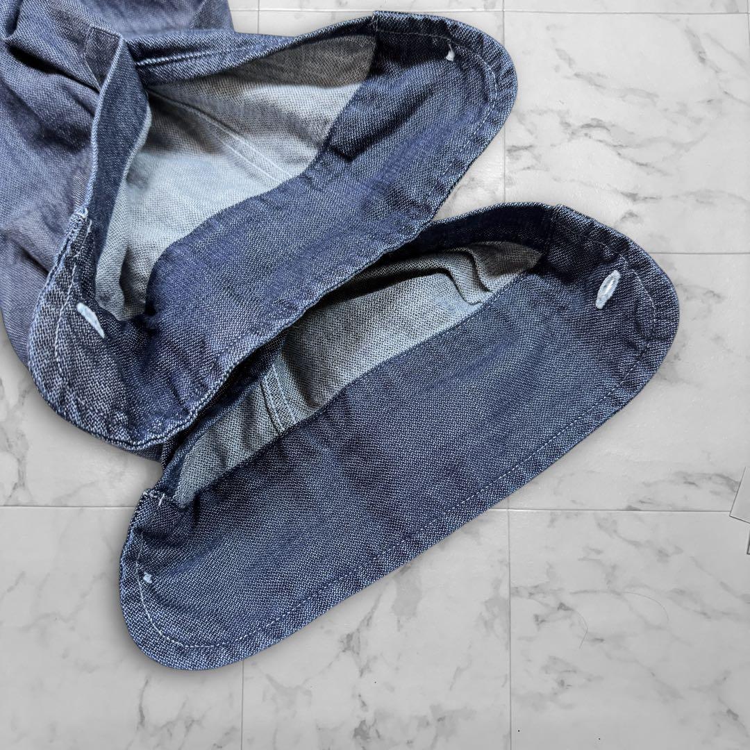 フランクアンドアイリーン デニムシャツ スキッパー サイズS ゆったり