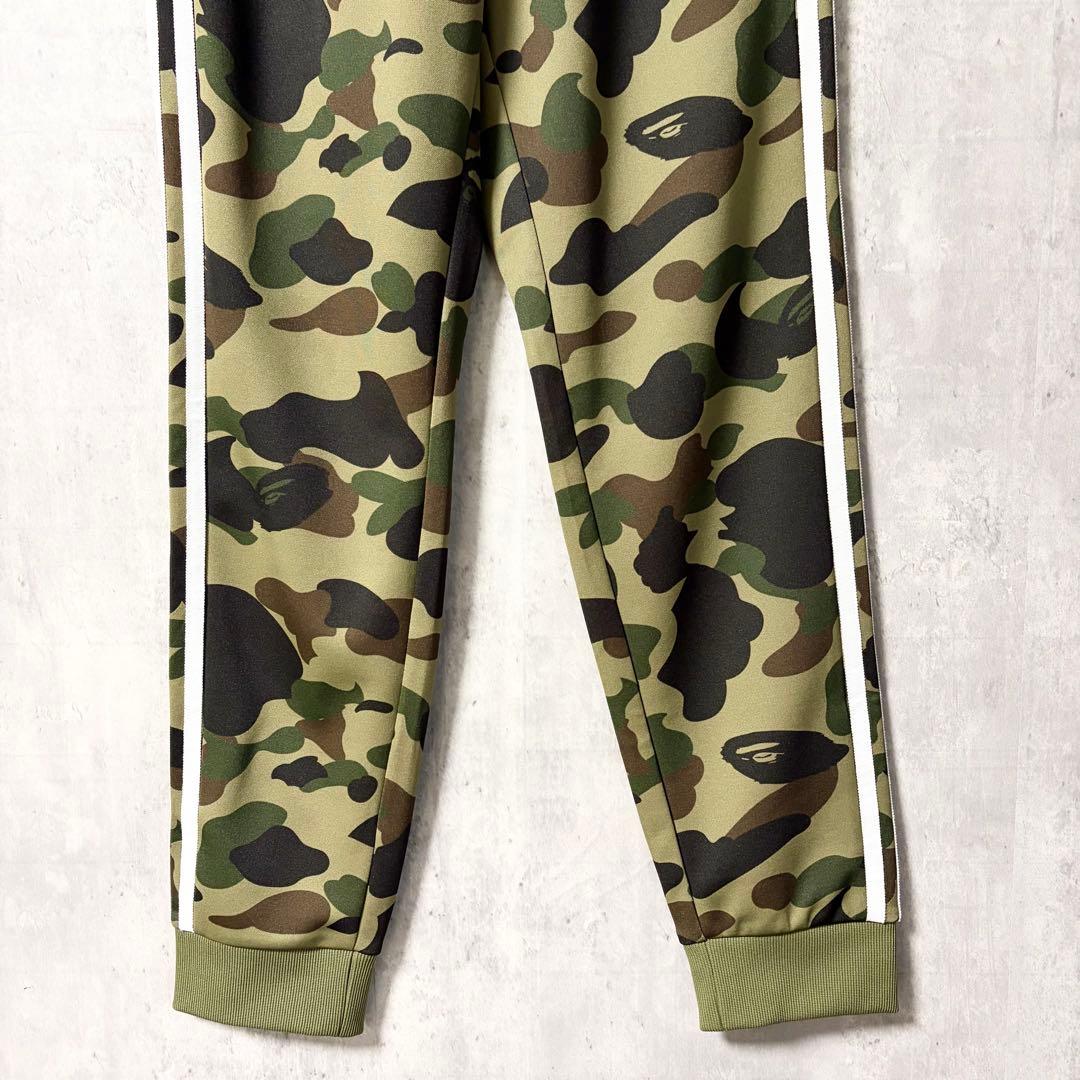 極美品】アベイシングエイプ×アディダス カモ柄トラックパンツ M 希少