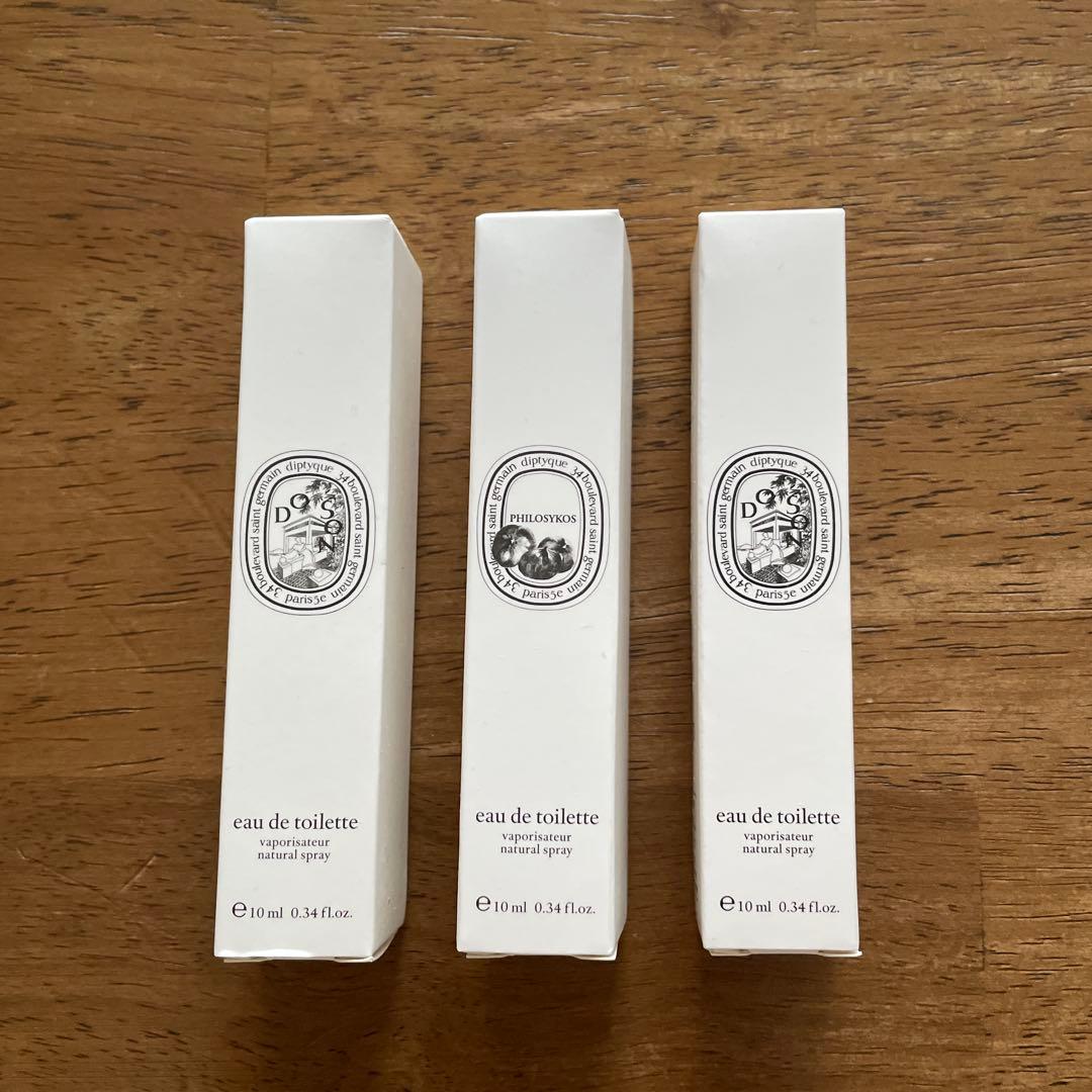 Diptyque Eau de Toilette 10ml 3本セット
