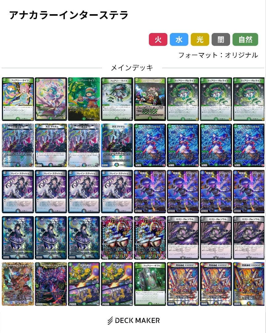 アナカラーインターステラ　デッキ　二重スリーブ　ハイパーマット