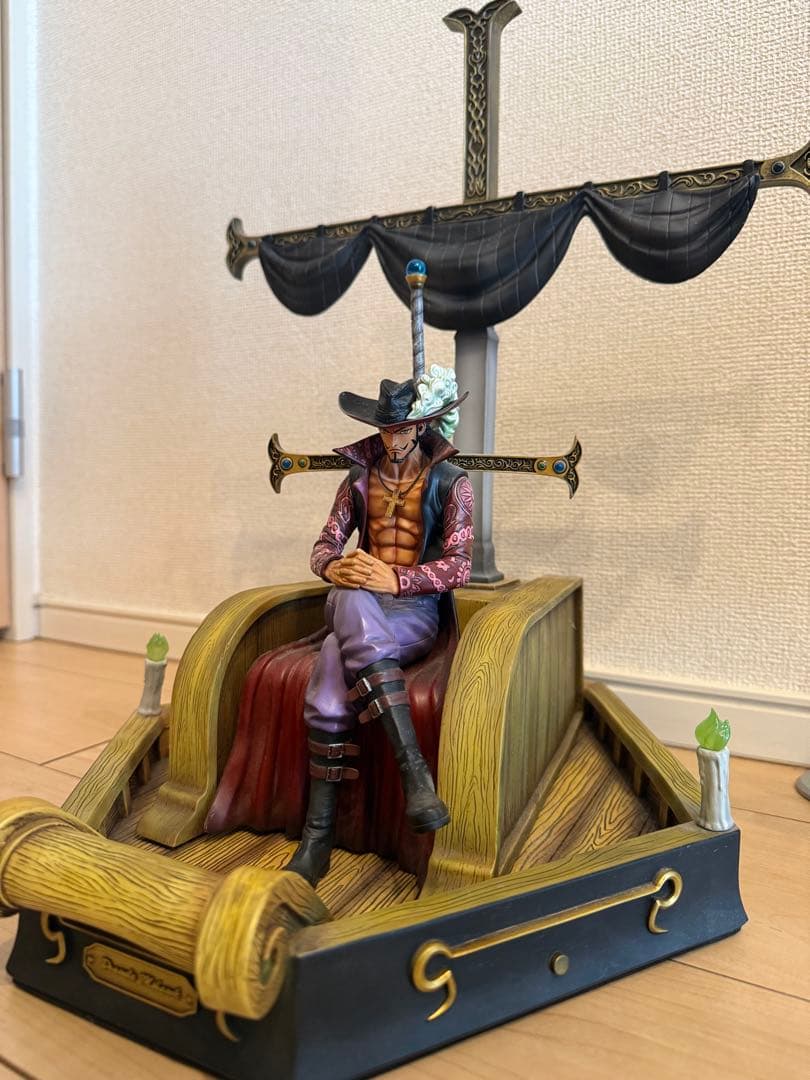 【値下げ】 ［シリアルナンバー入り］ワンピース、ミホーク　ガレージキット ワンピース ジュラキュール・ミホーク フィギュア ガレージキット 塗装