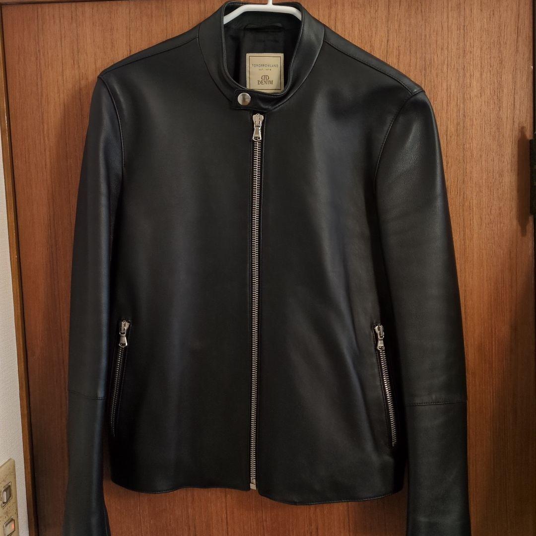 DENIM×tomrrowland別注 シングルライダースジャケット サイズ44 中古・古着通販】TOMORROW LAND (トゥモローランド) DENIM (デニム