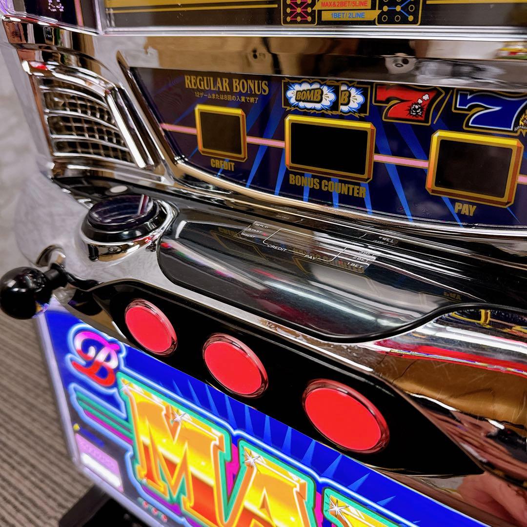 パチスロ実機 B-MAX ビーマックス 5号機 コイン不要機 無段階音量調整