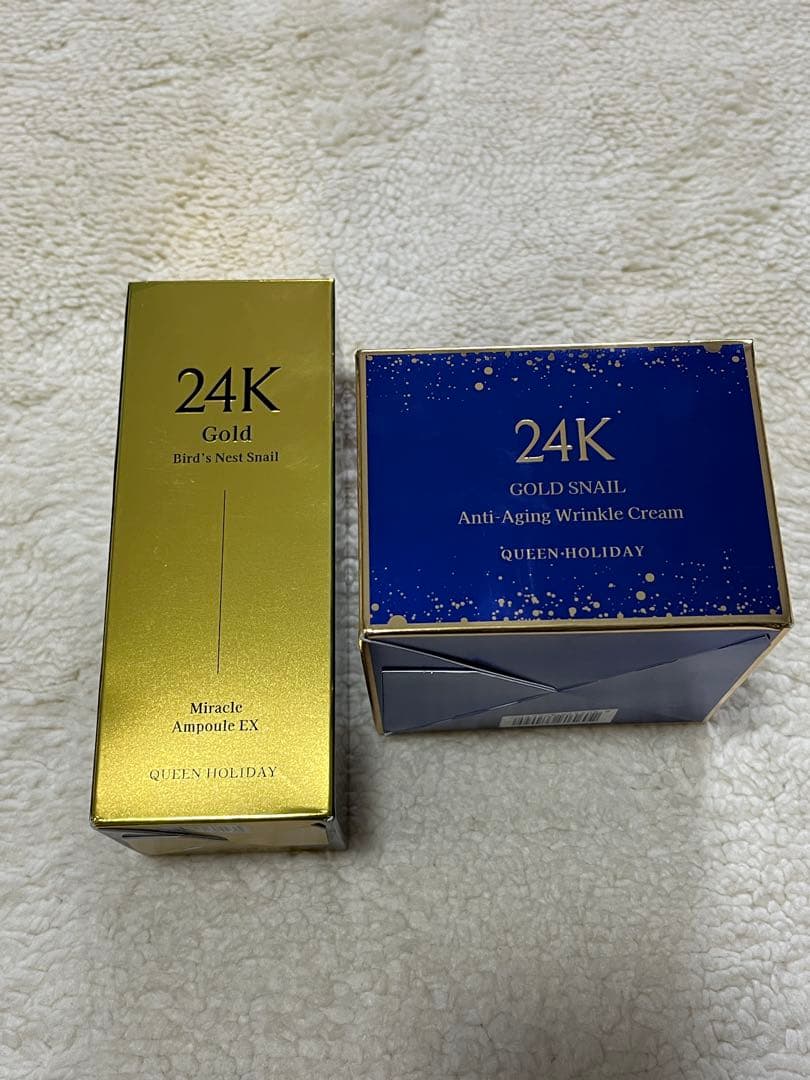 24Kゴールド スネイル アンプル＆クリーム セット　⭐️値下げ⭐️