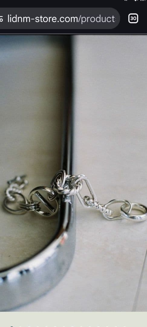 ま*ー様 シルバー チェーンブレスレット 調整可能