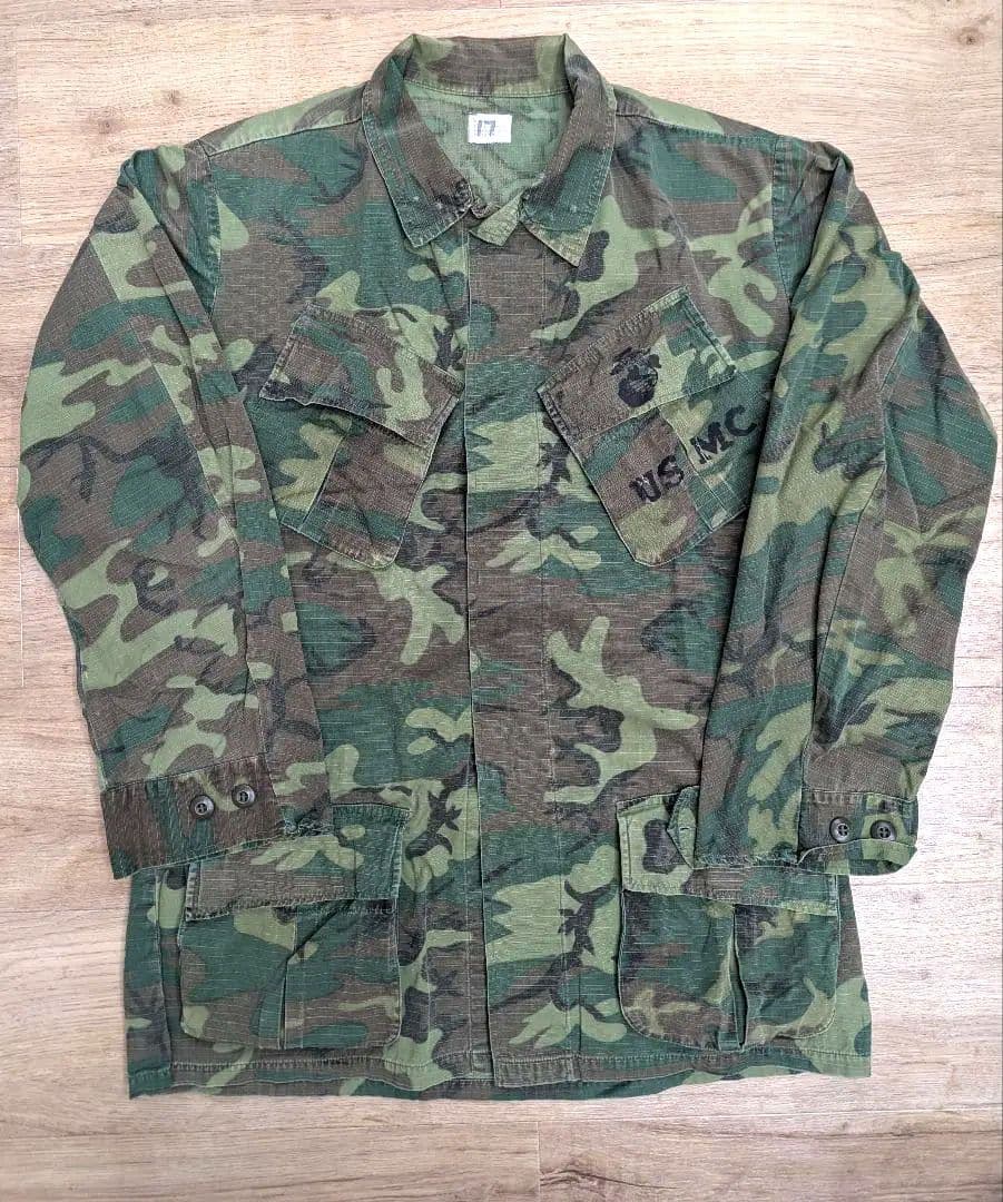 米軍実物 ベトナム戦争 ERDL グリーンリーフ ジャングルファティーグ M-L