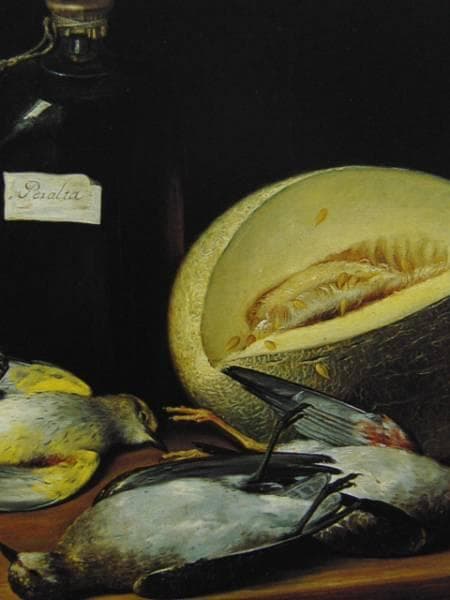 エンギーダノス、メロンとツグミ、希少な額装用画集より、美品、新品額装付