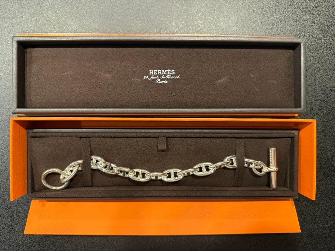 HERMES シェーヌダンクル ブレスレット　GM 13コマ