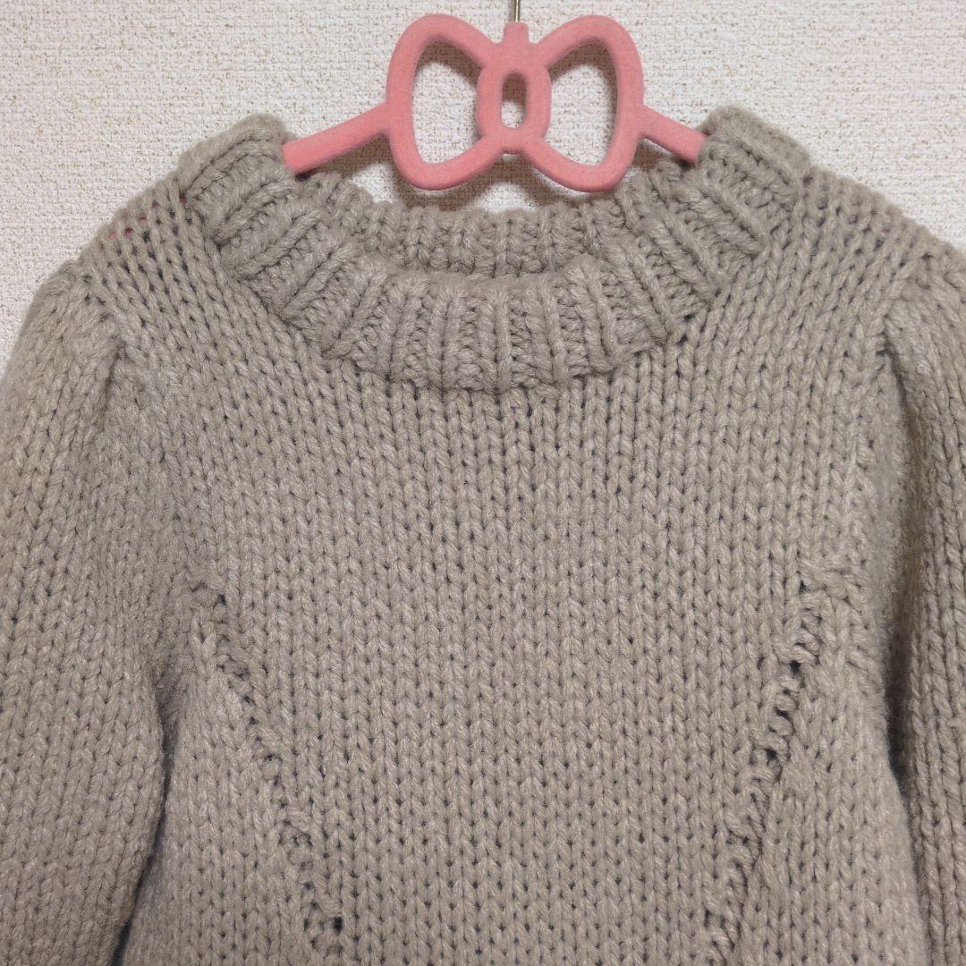 Donoban】ハンドメイドパフニット ベージュ - メルカリ