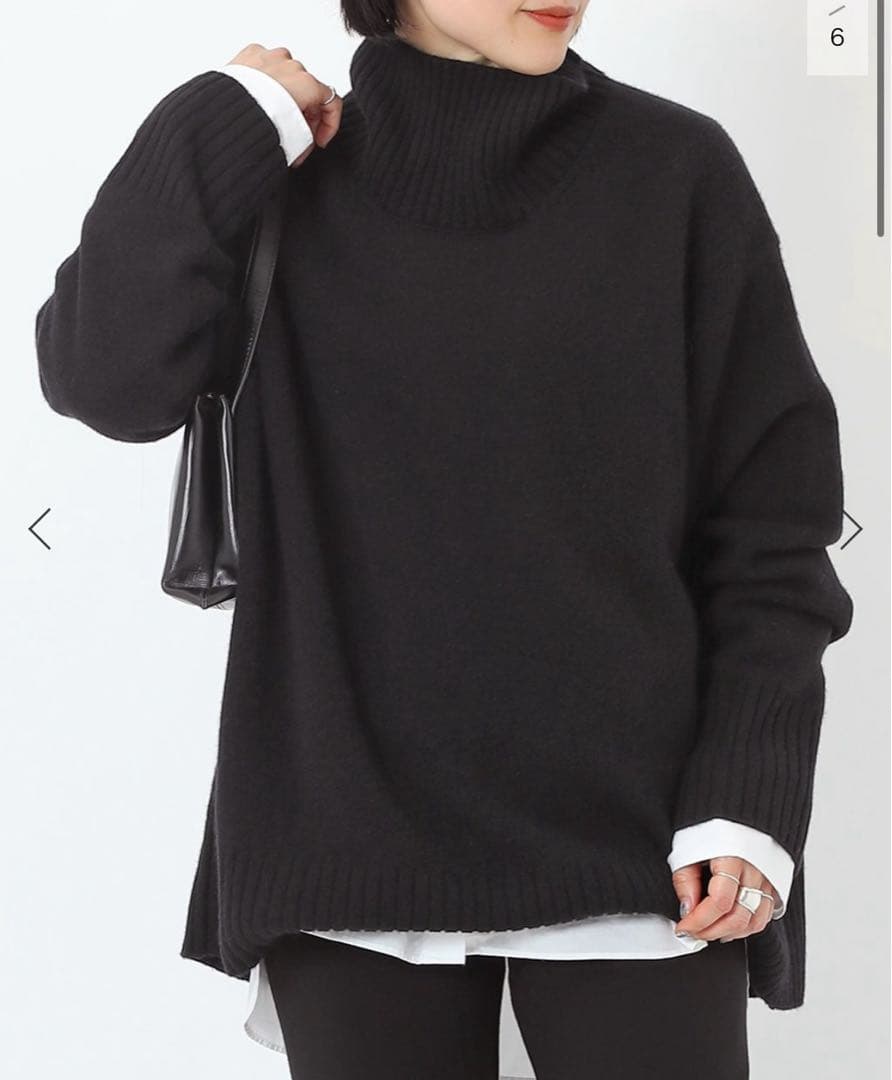 【ニノ様】AP STUDIO タートルネックニット　黒