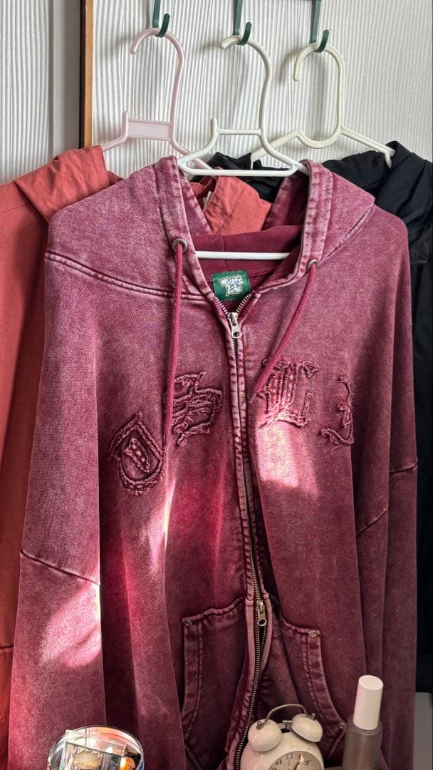 That's Life ザッツライフ ダブルジップパーカー 赤 レッド Lサイズ