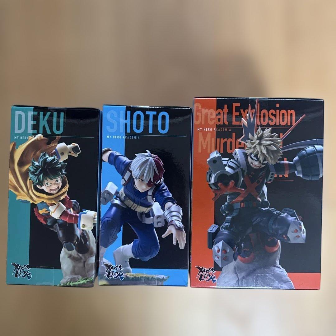 ヒロアカ 緑谷出久 デク 爆豪勝己 轟焦凍 フィギュア 3体セット - メルカリ