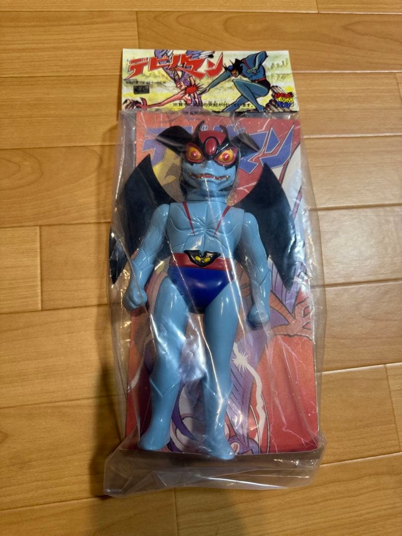 デビルマン レトロデザイン版 ソフビ メディコムトイ 面取れ 美品 メディコム トイ デビルマン レトロデザイン版 マスク取れ ソフビ